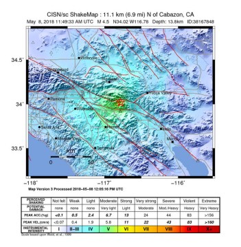 Strong 4.5 Magnitude Earthquake Shakes Coachella Valley Awake – NBC ...