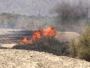 13-Acre Wildfire Burning in Thermal 