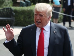 Presidente Donald Trump en Alexandria