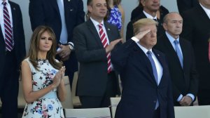 París, Donald y Melania Trump