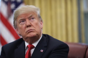 Donald Trump en el Despacho Oval de la Casa Blanca