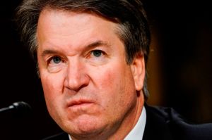 Brett Kavanaugh durante audiencia ante comité judicial del Senado