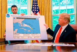 trump mapa alterado Dorian